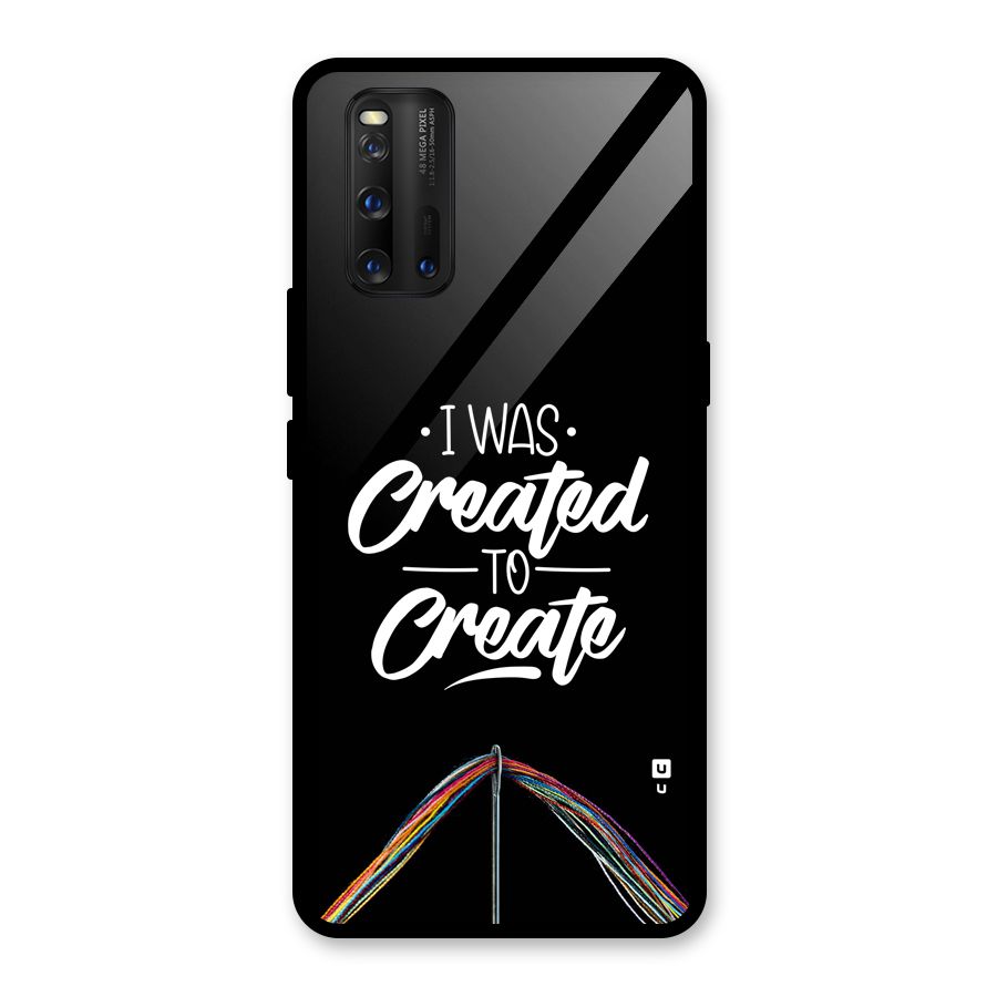 Created to Create Glass Back Case for Vivo iQOO 3