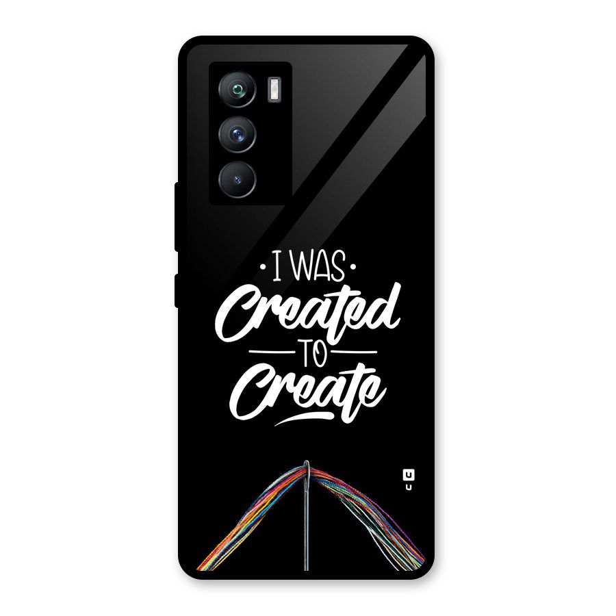Created to Create Glass Back Case for Vivo iQOO 9 SE
