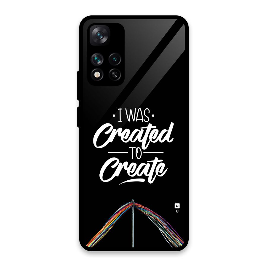 Created to Create Glass Back Case for Xiaomi 11i HyperCharge 5G