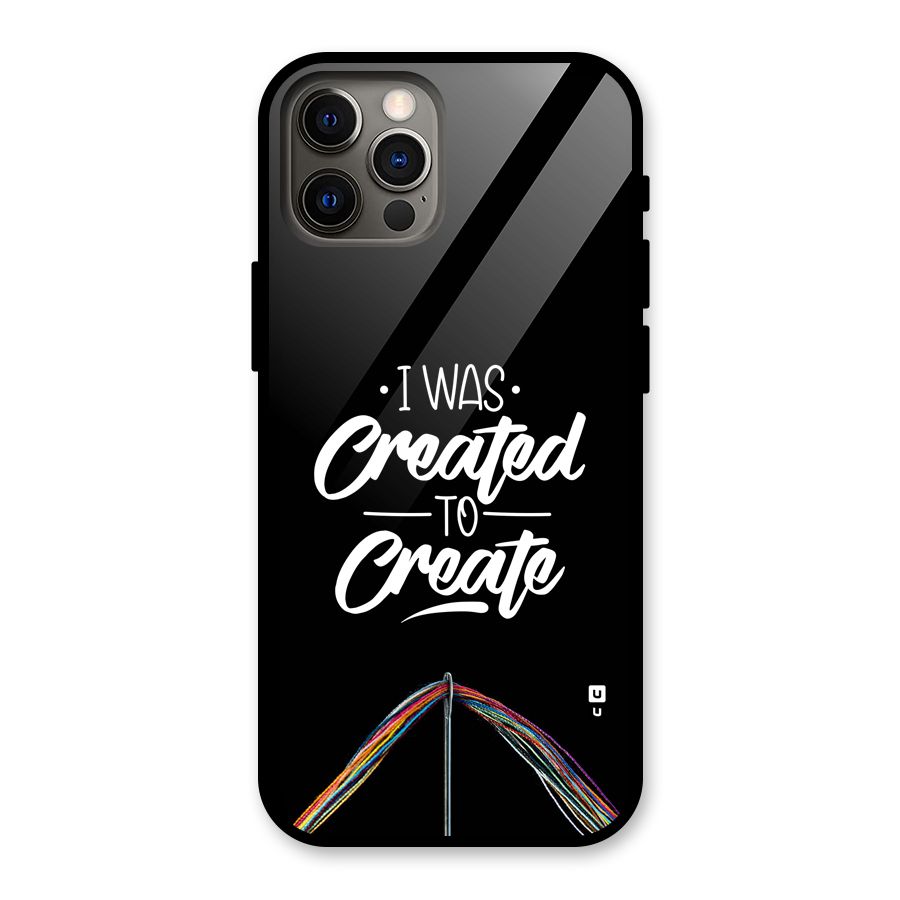 Created to Create Glass Back Case for iPhone 12 Pro