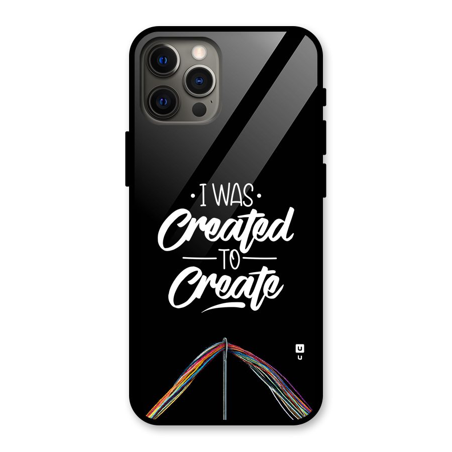 Created to Create Glass Back Case for iPhone 12 Pro Max