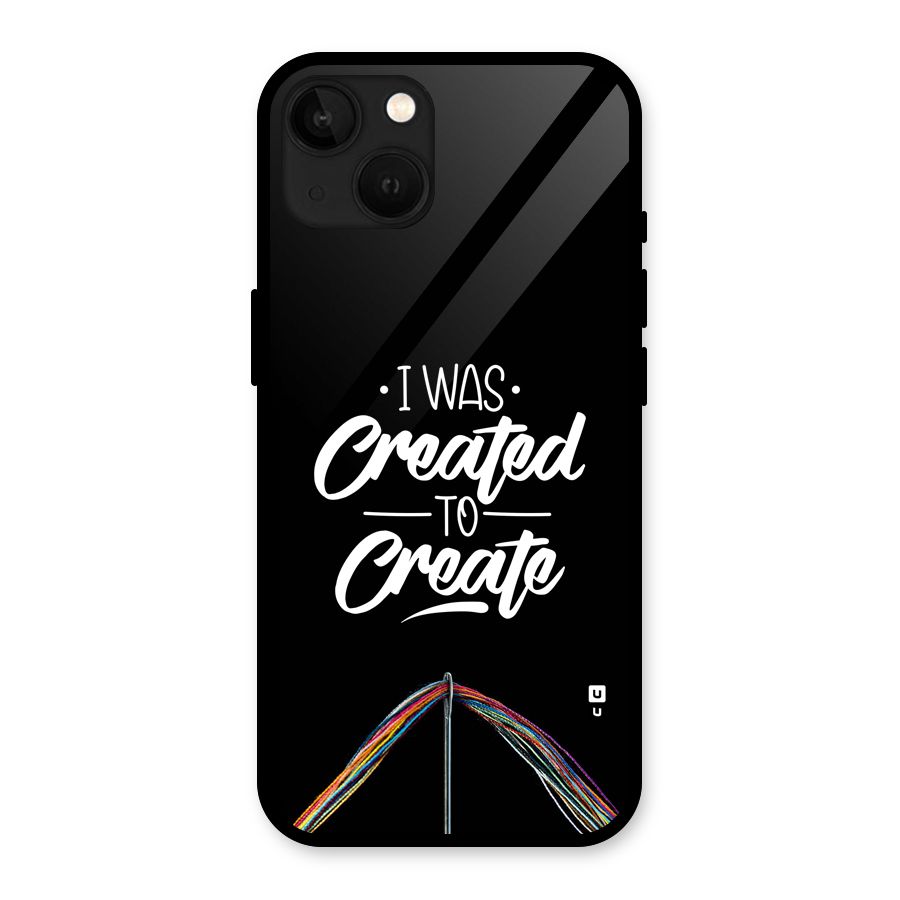 Created to Create Glass Back Case for iPhone 13