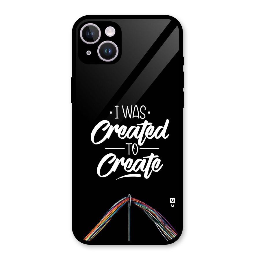 Created to Create Glass Back Case for iPhone 14 Plus