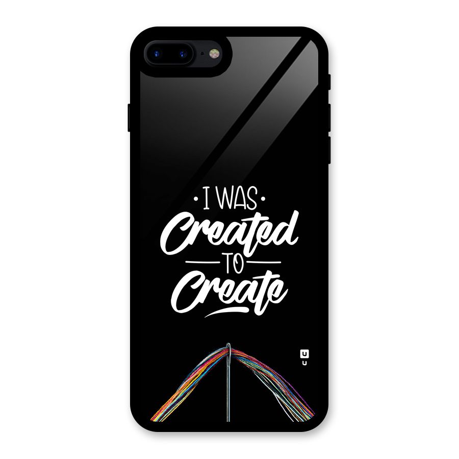 Created to Create Glass Back Case for iPhone 8 Plus