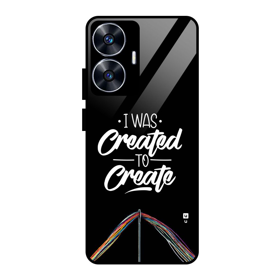 Created to Create Glass Back Case for realme C55