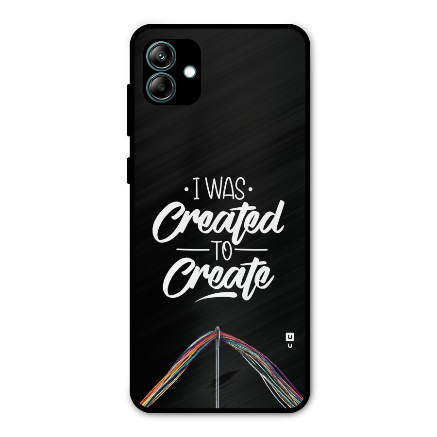 Created to Create Metal Back Case for Galaxy A04