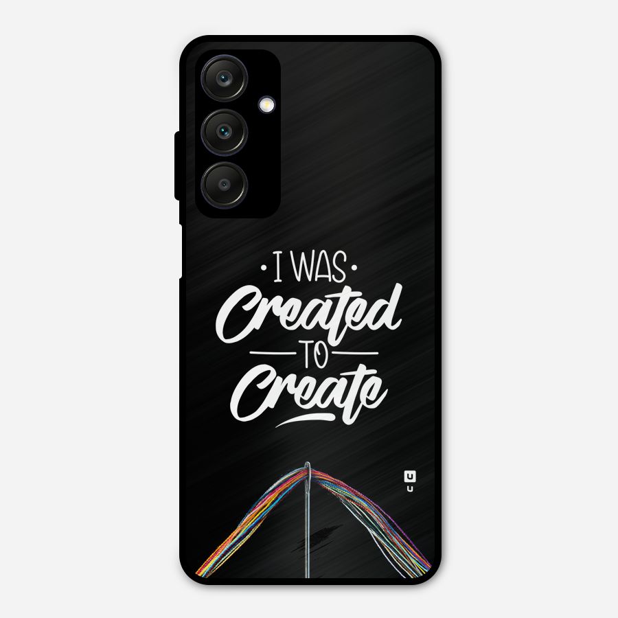Created to Create Metal Back Case for Galaxy A25 5G