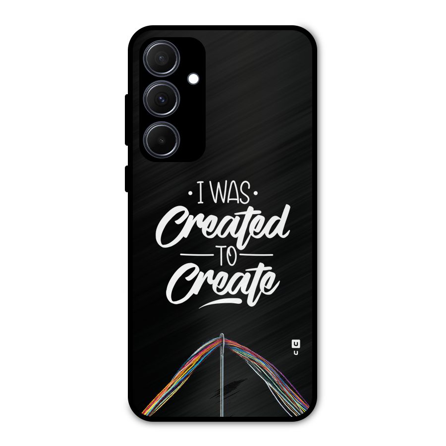 Created to Create Metal Back Case for Galaxy A35