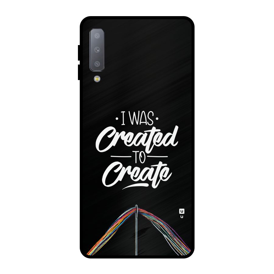 Created to Create Metal Back Case for Galaxy A7 (2018)