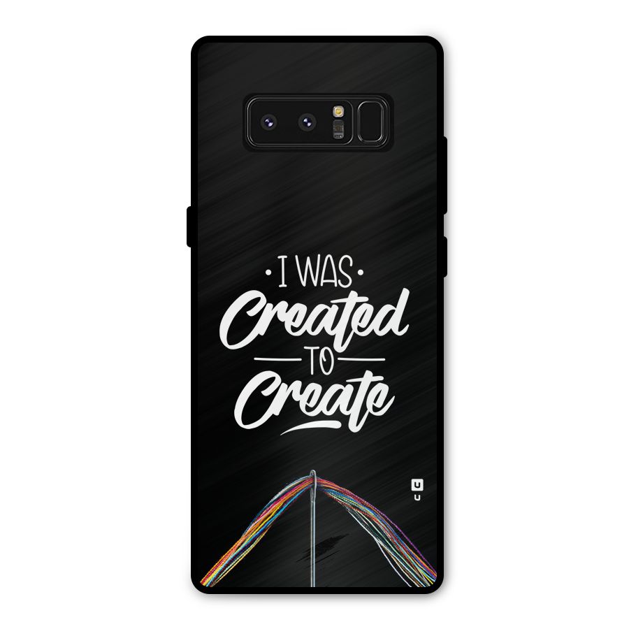 Created to Create Metal Back Case for Galaxy Note 8