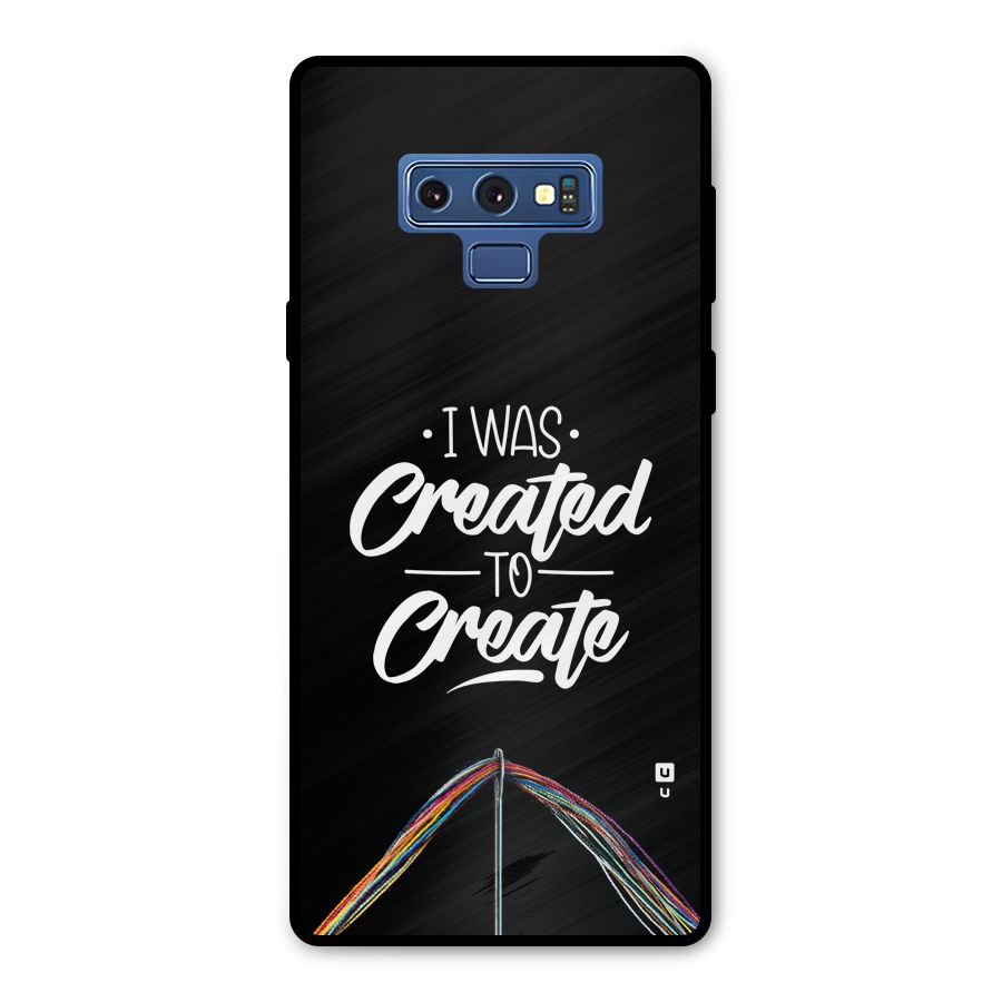 Created to Create Metal Back Case for Galaxy Note 9