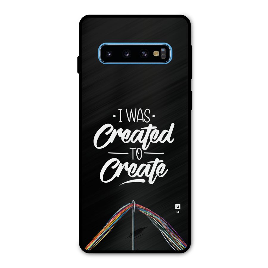 Created to Create Metal Back Case for Galaxy S10