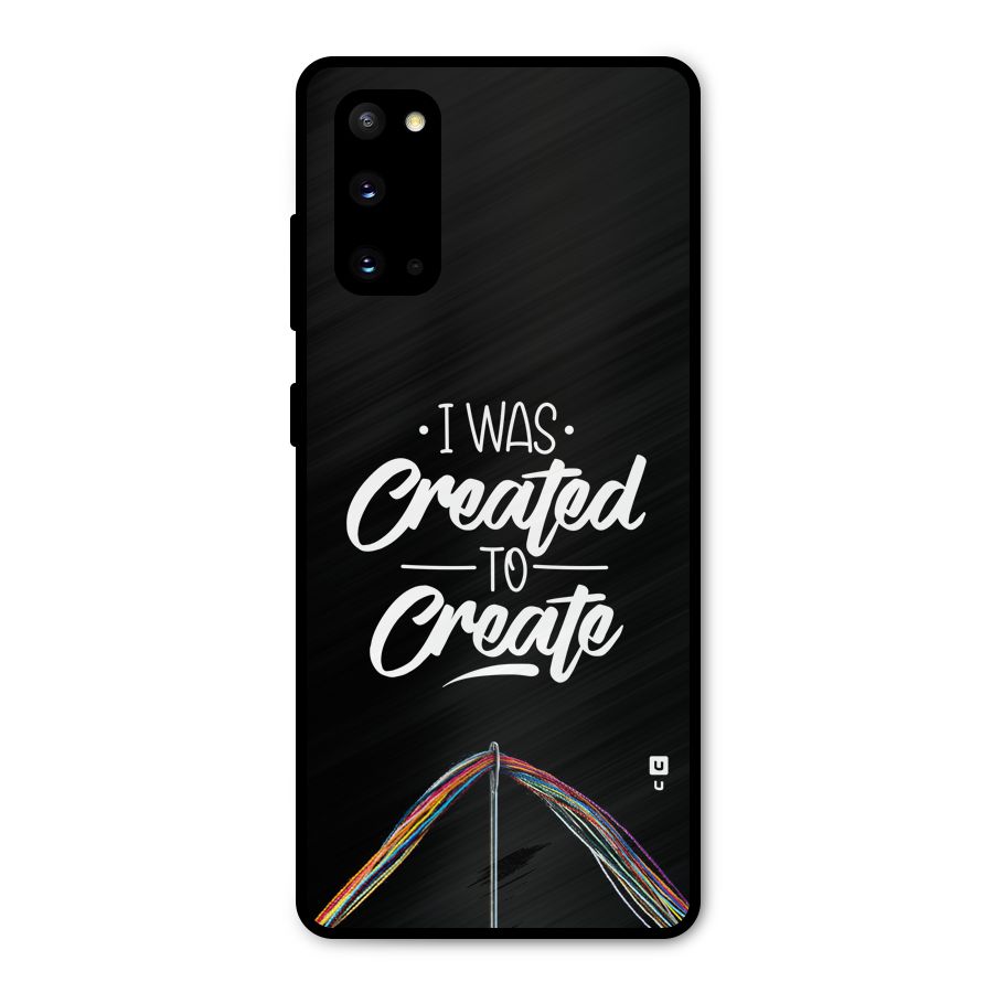 Created to Create Metal Back Case for Galaxy S20