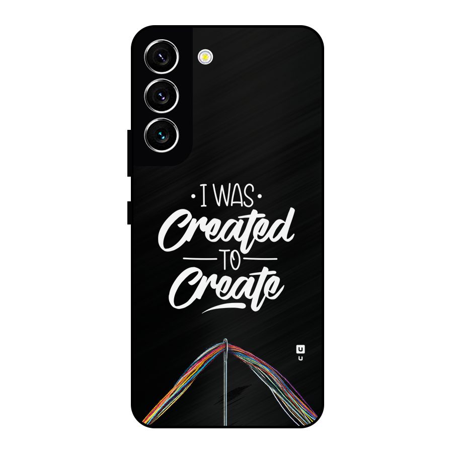 Created to Create Metal Back Case for Galaxy S22 5G