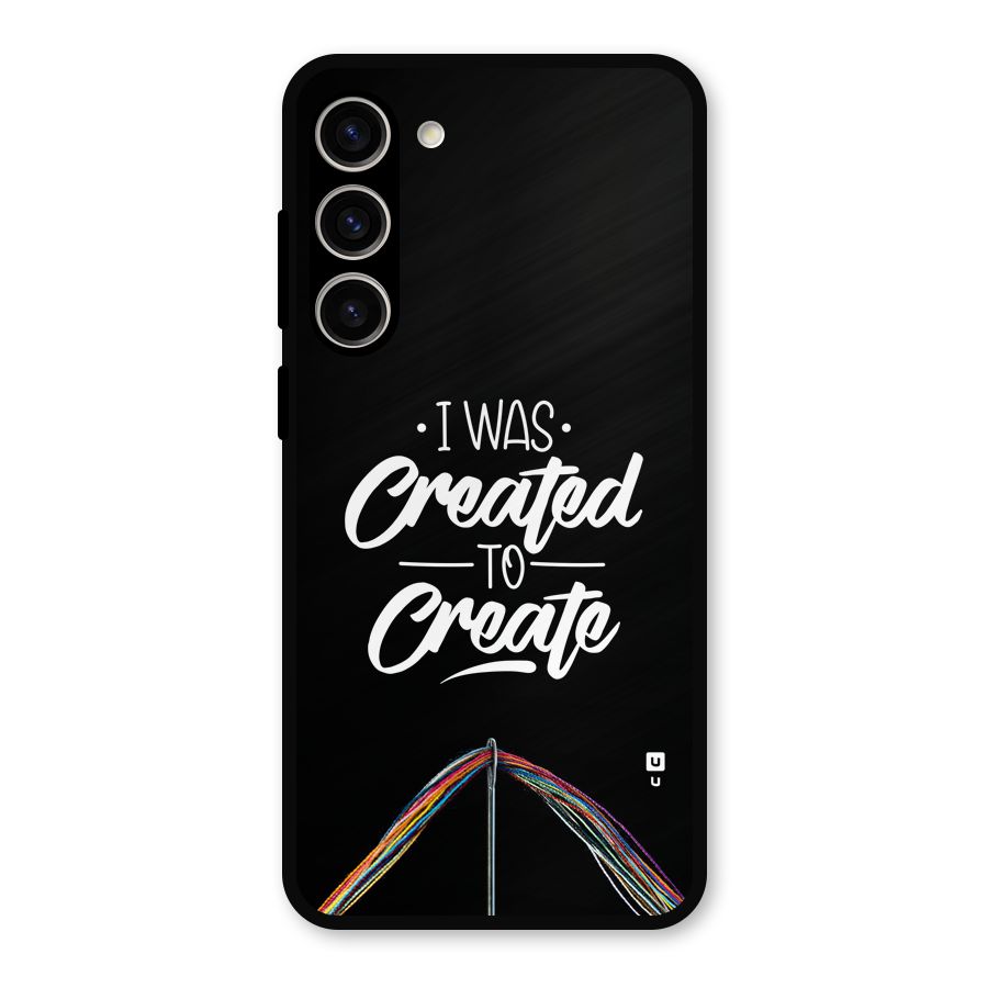Created to Create Metal Back Case for Galaxy S23 Plus