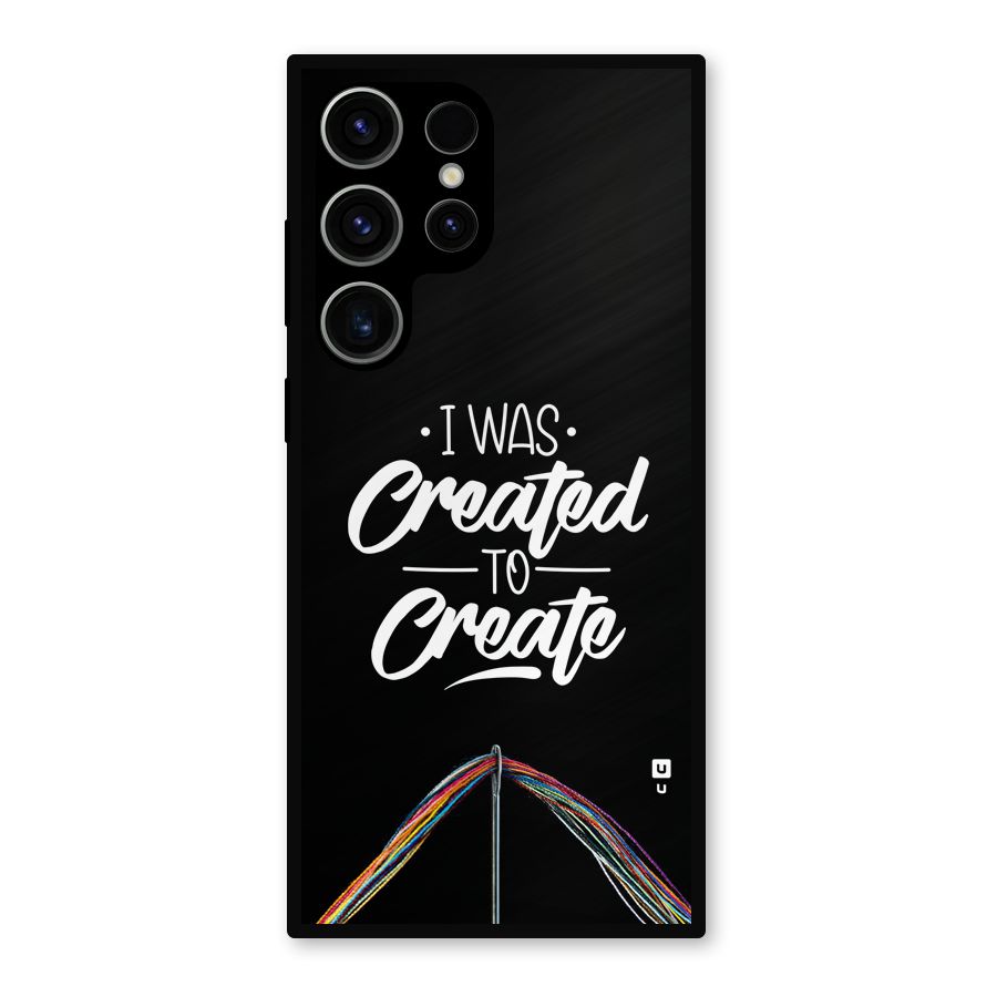 Created to Create Metal Back Case for Galaxy S23 Ultra