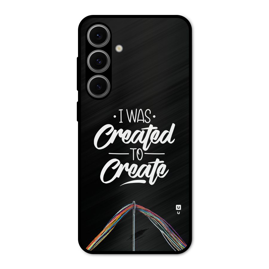 Created to Create Metal Back Case for Galaxy S24 FE