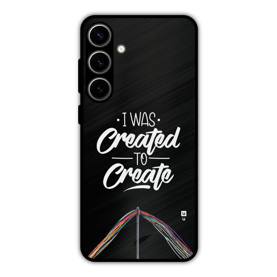Created to Create Metal Back Case for Galaxy S24 Plus
