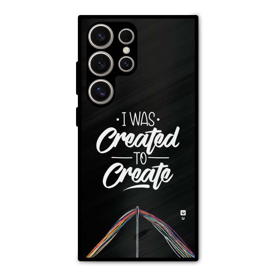 Created to Create Metal Back Case for Galaxy S24 Ultra