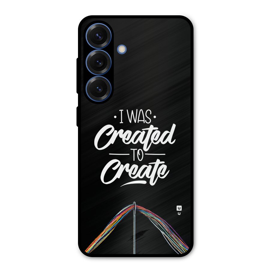 Created to Create Metal Back Case for Galaxy S25