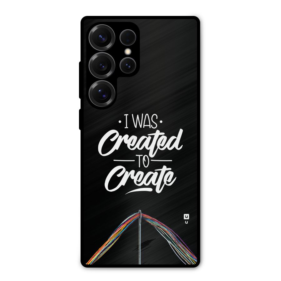 Created to Create Metal Back Case for Galaxy S25 Ultra