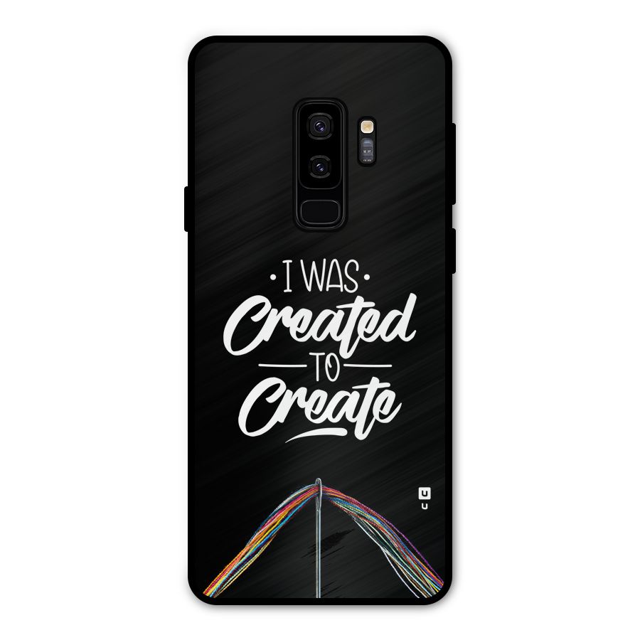 Created to Create Metal Back Case for Galaxy S9 Plus