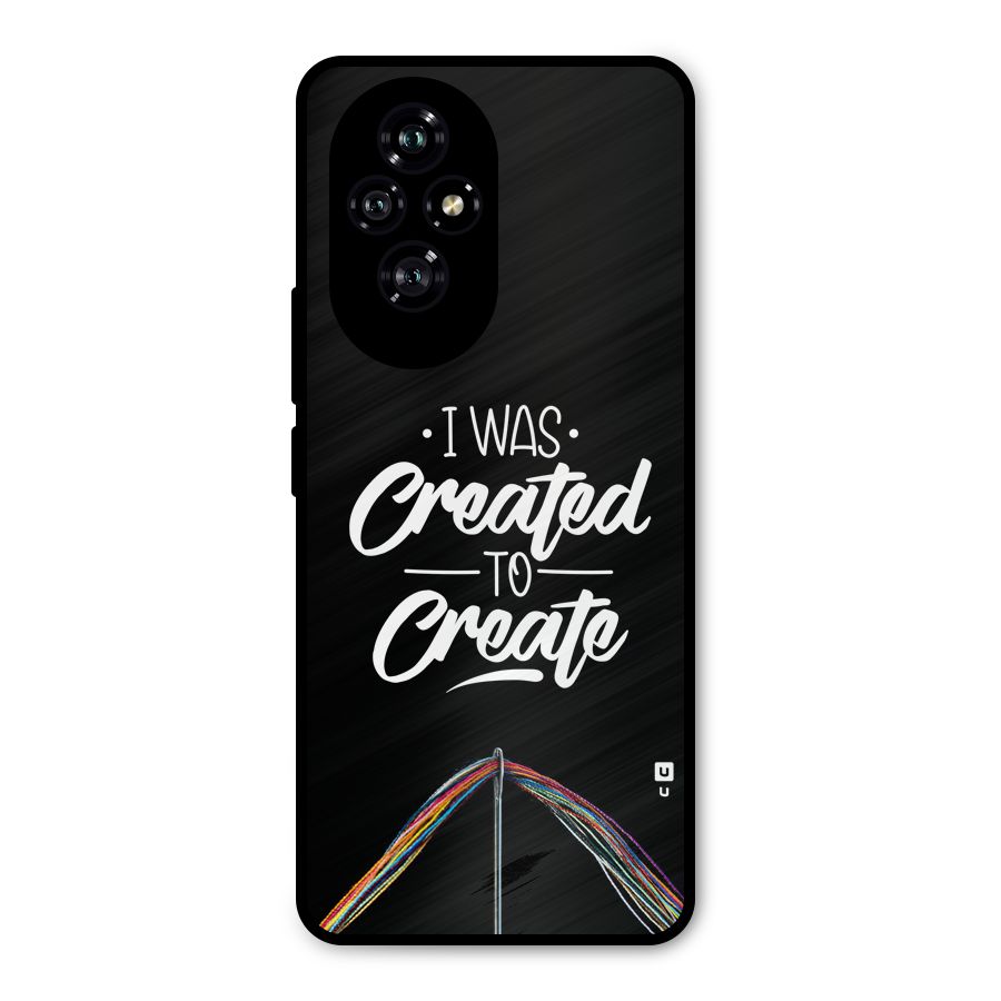 Created to Create Metal Back Case for Honor 200