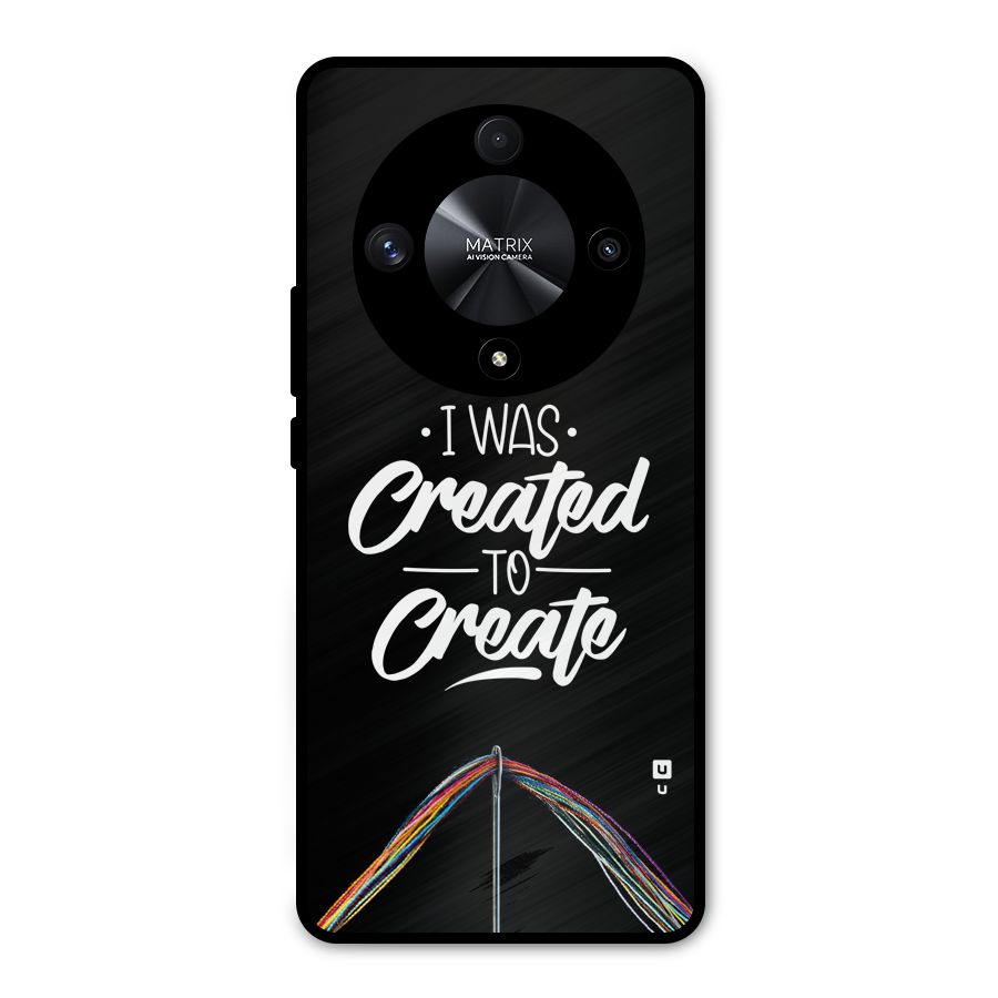 Created to Create Metal Back Case for Honor X9b