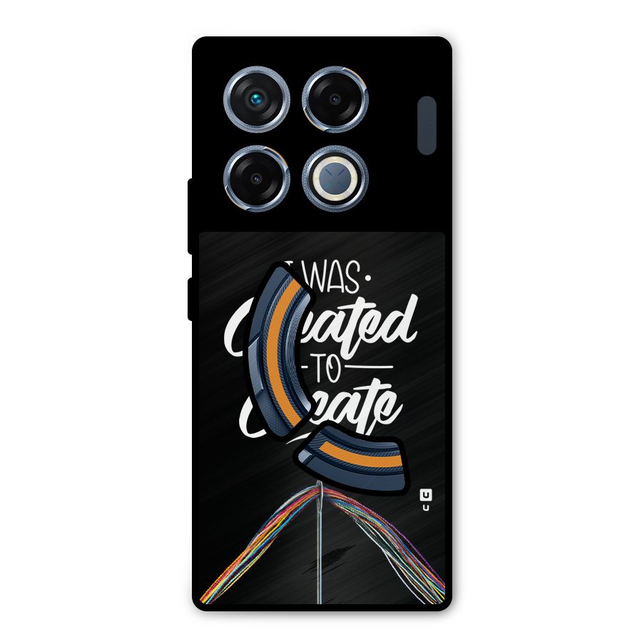 Created to Create Metal Back Case for Infinix GT 20 Pro