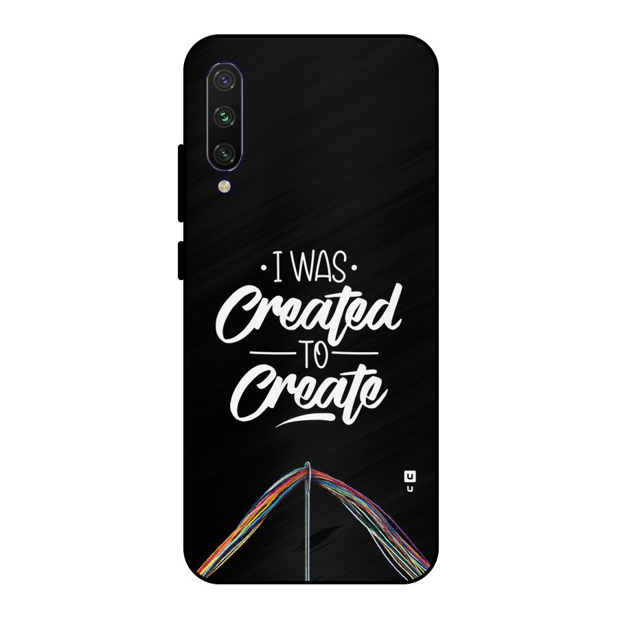 Created to Create Metal Back Case for Mi A3