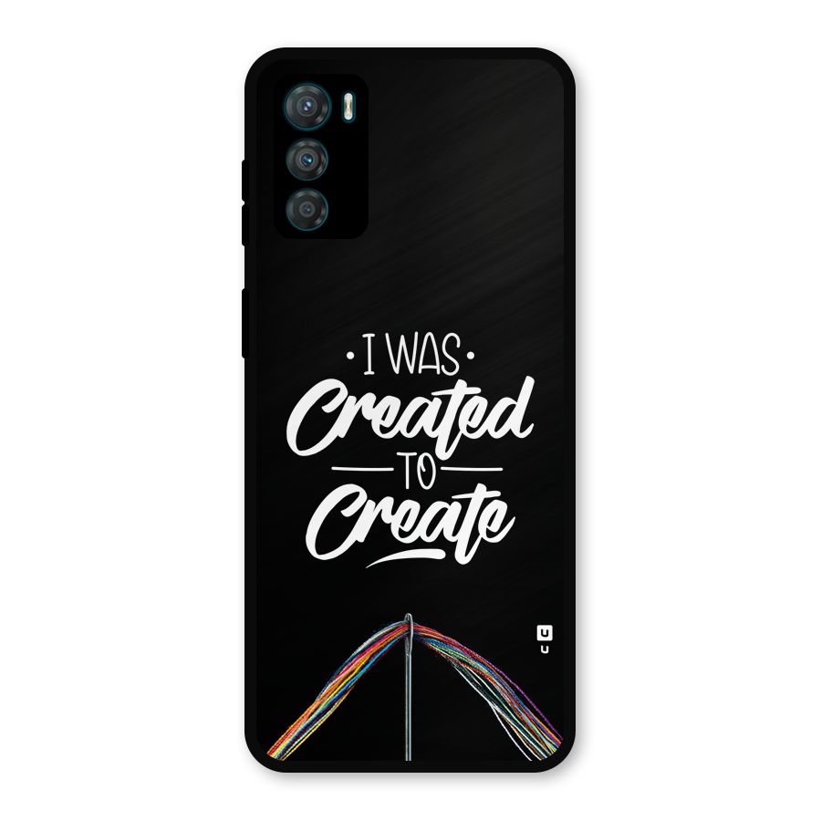 Created to Create Metal Back Case for Moto G42