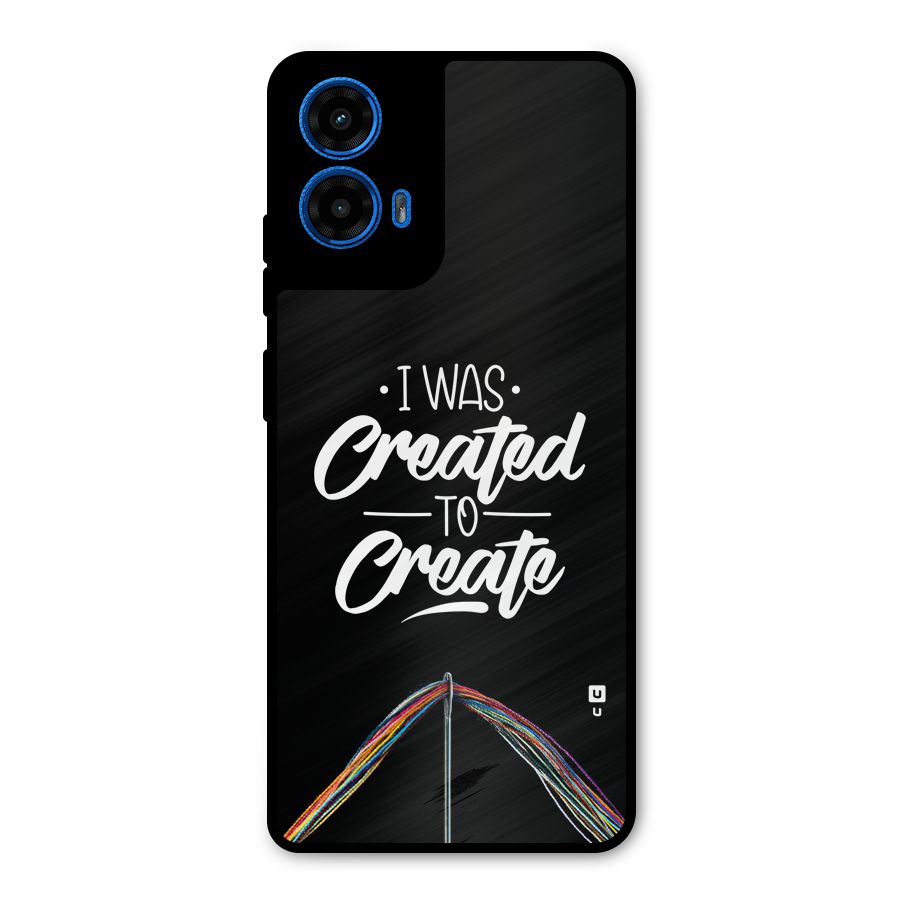 Created to Create Metal Back Case for Moto G45