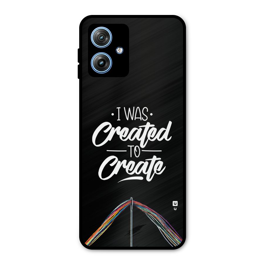 Created to Create Metal Back Case for Moto G54