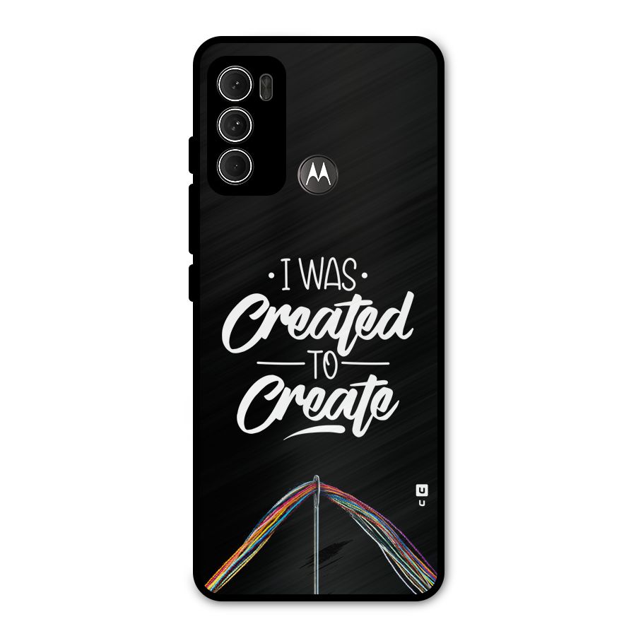 Created to Create Metal Back Case for Moto G60