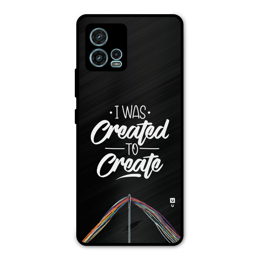 Created to Create Metal Back Case for Moto G72