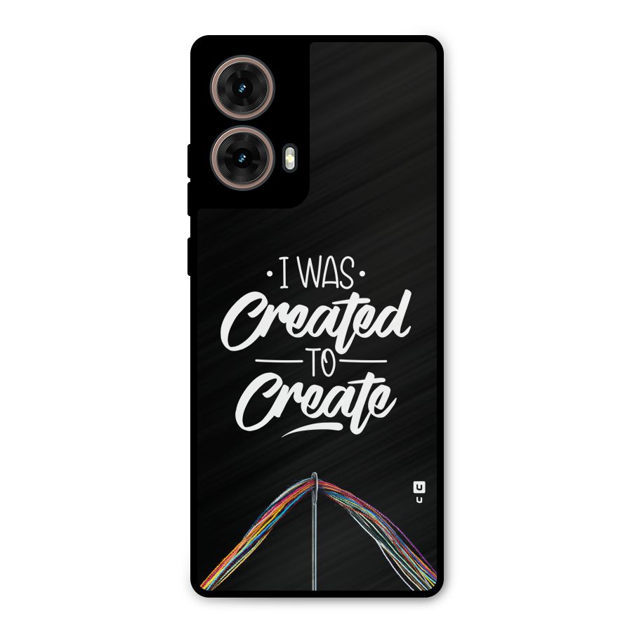 Created to Create Metal Back Case for Moto G85