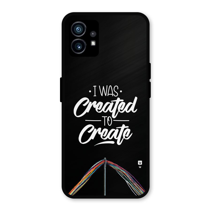 Created to Create Metal Back Case for Nothing Phone 1