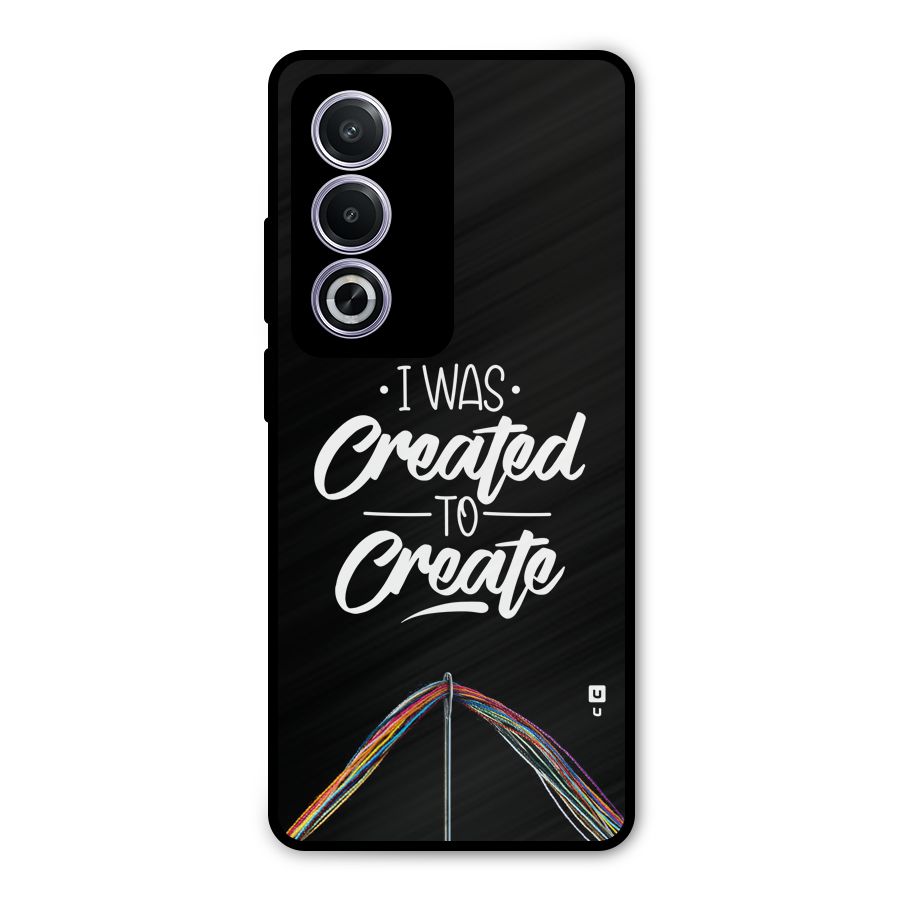 Created to Create Metal Back Case for Oppo A3 Pro