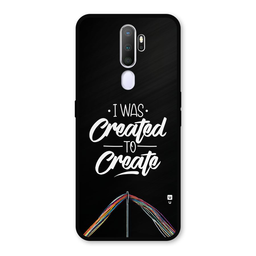 Created to Create Metal Back Case for Oppo A9 (2020)