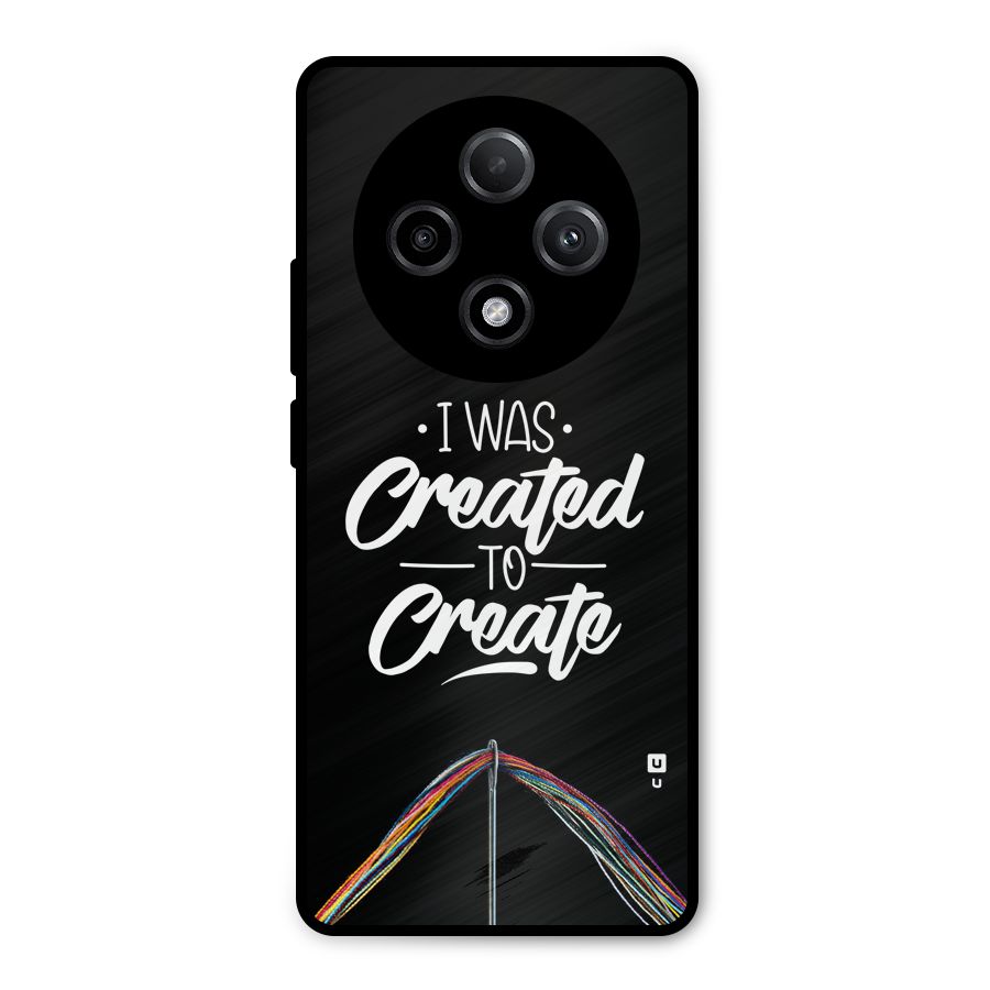 Created to Create Metal Back Case for Oppo F27 Pro Plus