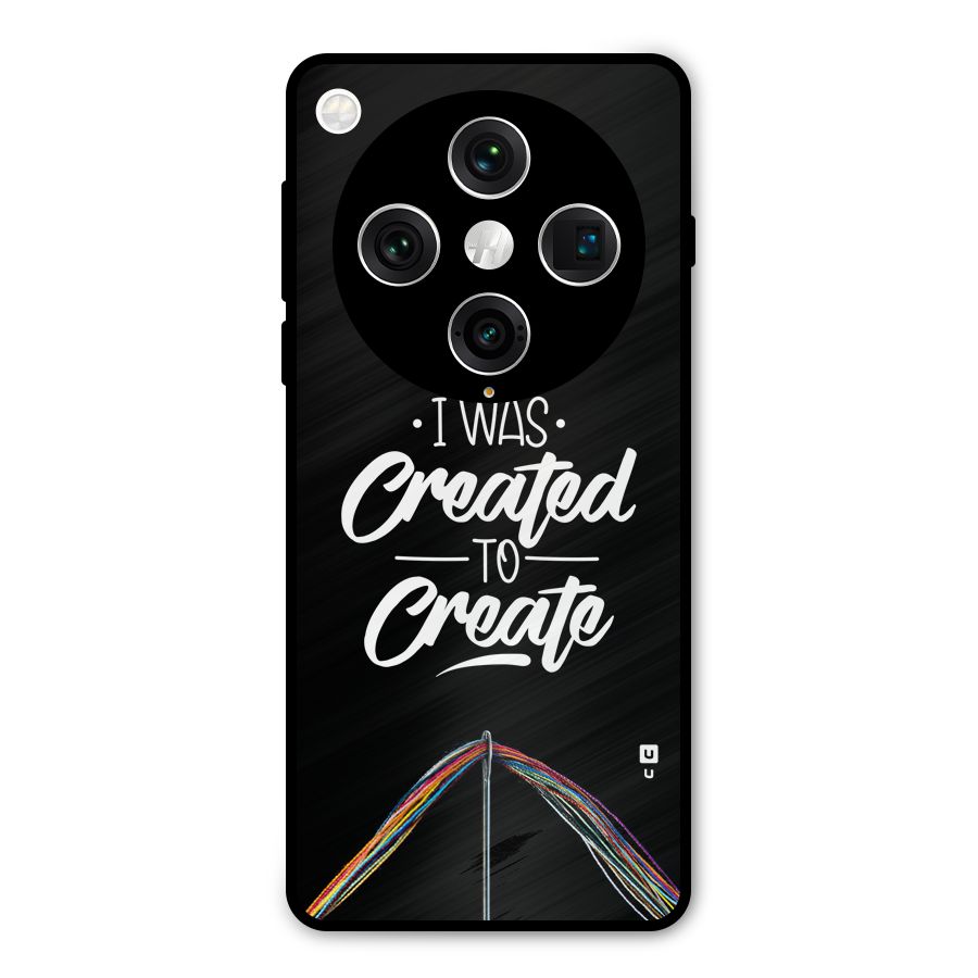 Created to Create Metal Back Case for Oppo Find X8 Pro