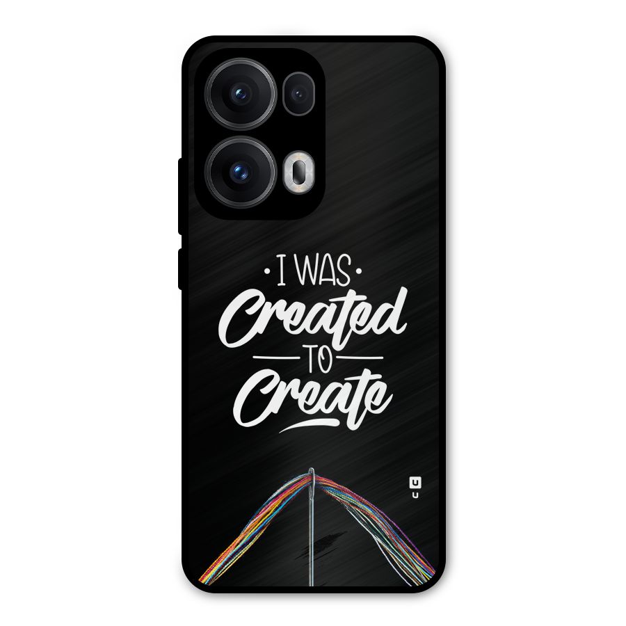 Created to Create Metal Back Case for Oppo Reno13 Pro