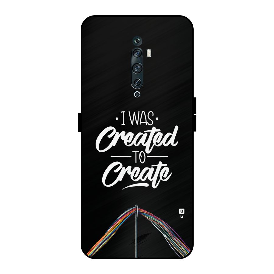 Created to Create Metal Back Case for Oppo Reno2 F
