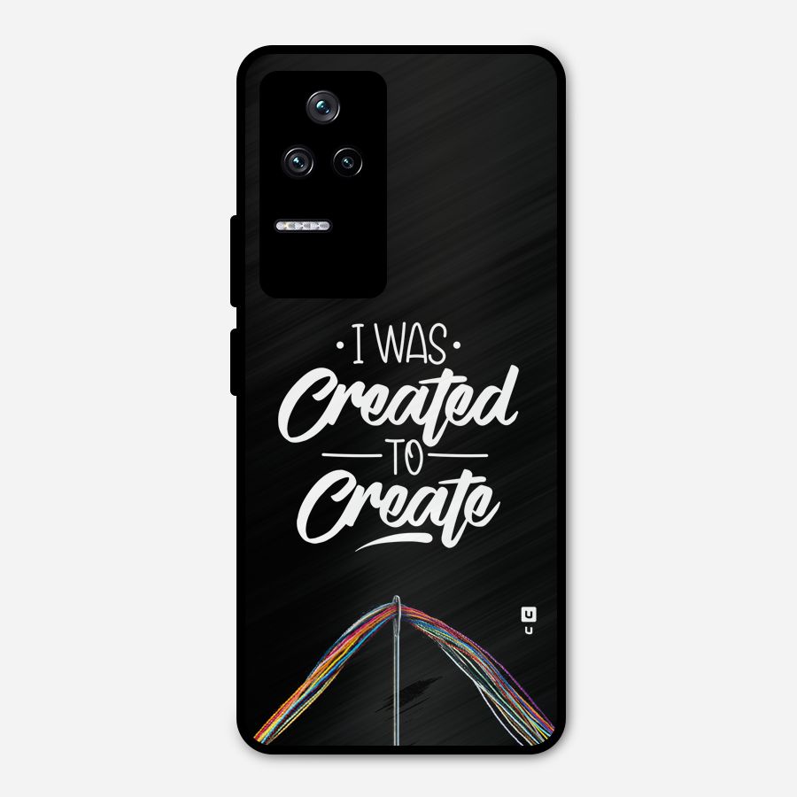 Created to Create Metal Back Case for Poco F4 5G