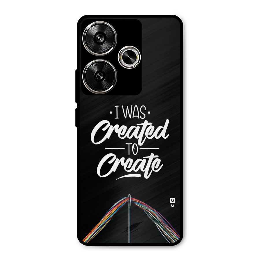 Created to Create Metal Back Case for Poco F6