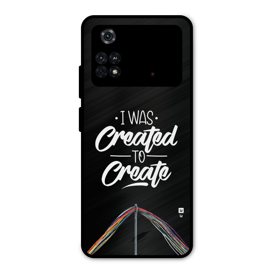 Created to Create Metal Back Case for Poco M4 Pro 4G