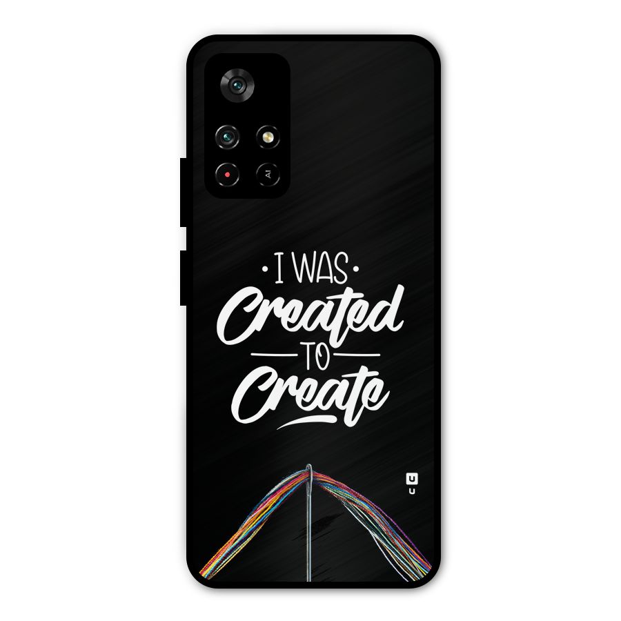 Created to Create Metal Back Case for Poco M4 Pro 5G