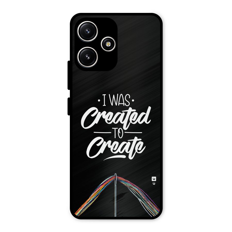 Created to Create Metal Back Case for Poco M6 Pro