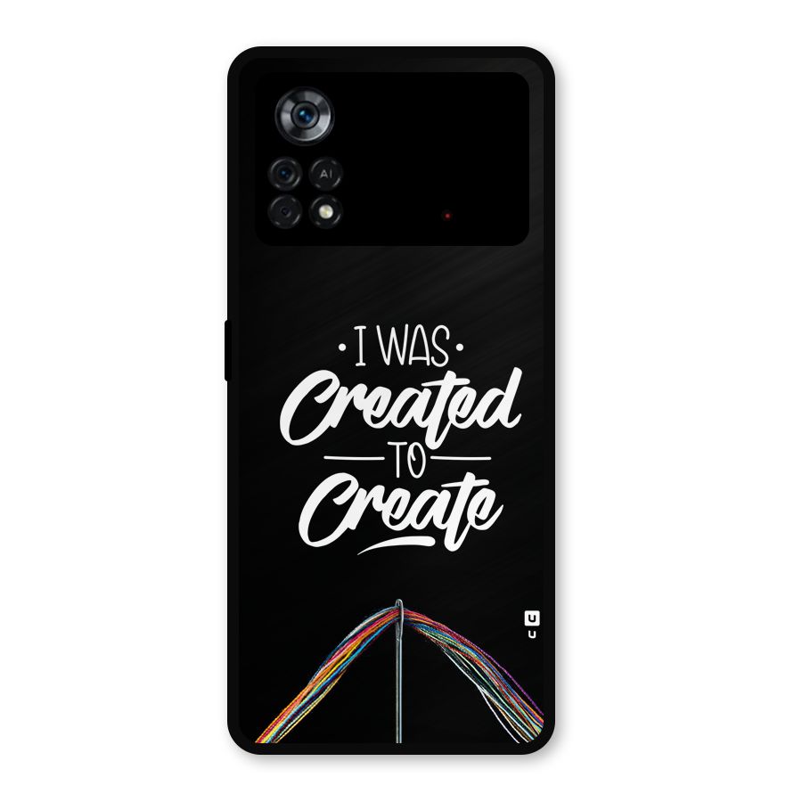 Created to Create Metal Back Case for Poco X4 Pro 5G