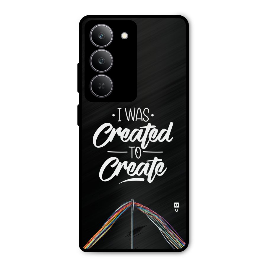 Created to Create Metal Back Case for Realme 14x